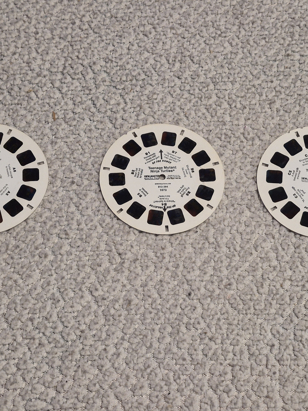 Vintage Teenage Mutant Ninja Turtles ViewMaster Reels Complete Set A B C 1990
